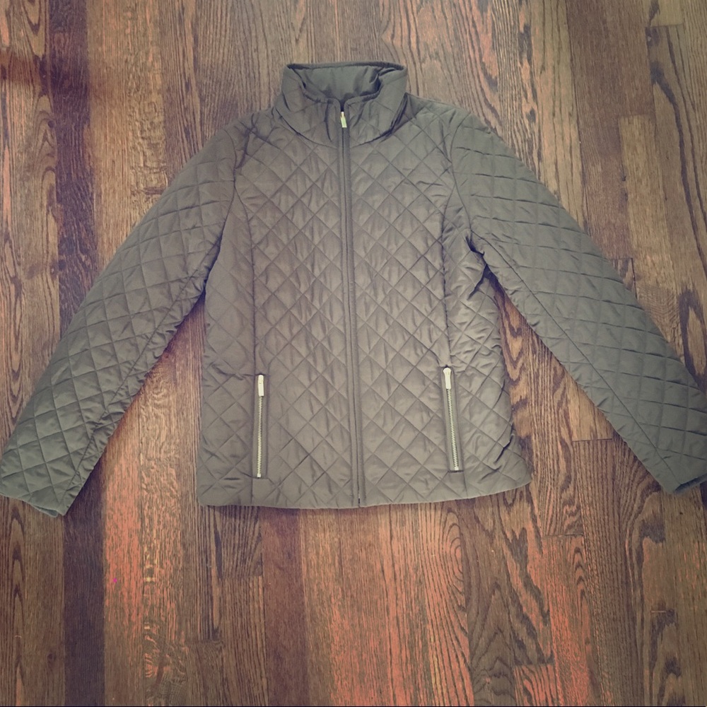 J. Crew Olive Green Quilted Jacket Small S